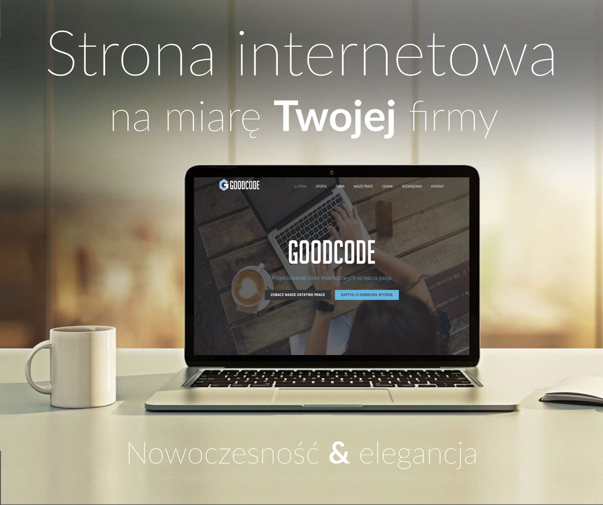 GoodCodecompl's tweet image. Nadszedł czas, aby Twoja firma zyskała świetną, nowoczesną i elegancką wizytówkę w internecie! Wbijaj na goodcode.com.pl i zapytaj o darmową wycenę!