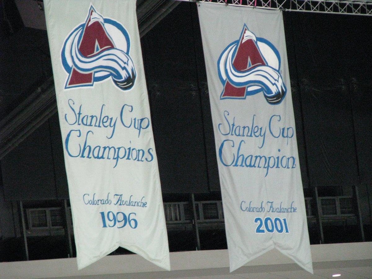 The Colorado Avalanche already raised their banners honouring Eric Lindros...