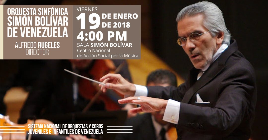 leomontufar's tweet photo. Viernes 19/01 - 4:00pm en el @cnaspm OSSBV @bolivarsymphony bajo la batuta del Mtro. @alfredorugeles #Brahms Obertura Festival Académico, #Debussy Iberia, #Stavinsky Pájaro de Fuego (1945) ENTRADA LIBRE #CentenarioDebussy #Caracas #Venezuela @elsistema @cnaspm https://t.co/pbTSt8a7d8