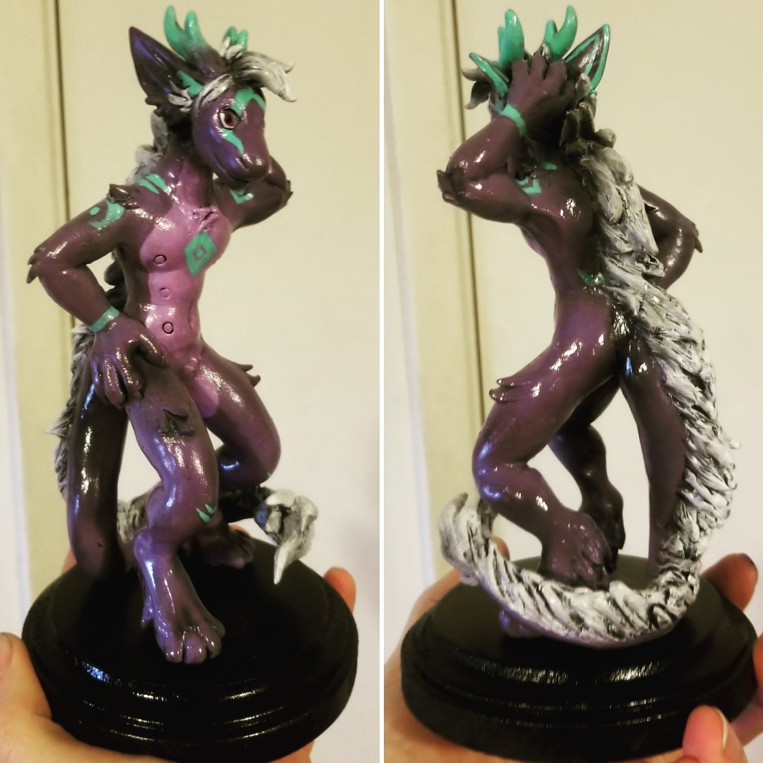 “Furry sculpt comission I finished the other night. 