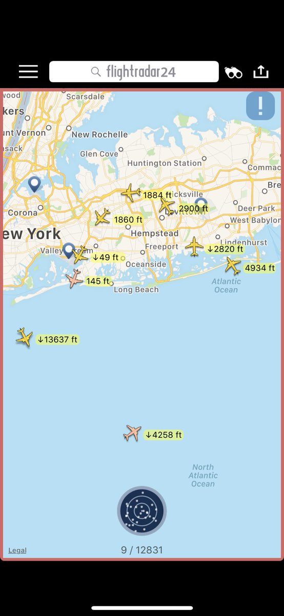 skiesovernassau's tweet photo. Most will claim that airplanes should land into the wind. Then, why isn’t that the case? Looks like JFK’s 4:30p shift just clocked in @RepTomSuozzi @PANYNJ @FAAManagers @NYGovCuomo @RepKathleenRice @SenSchumer @SenGillibrand #NextGenFail ReAuthorization needs to address noise https://t.co/exUe9SXgJH