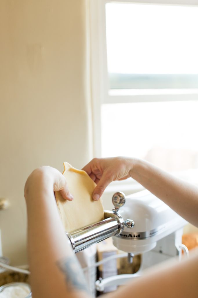 thefondlife's tweet photo. Excited for the weekend because that means I get to spend a whole day making #ramen with @katienhorstmann. And yes, that means simmering broth for a whole day and making our own noodles with my @kitchenaidusa pasta attachment. If that isn't heaven I don't know what is. https://t.co/gfny9gApFt