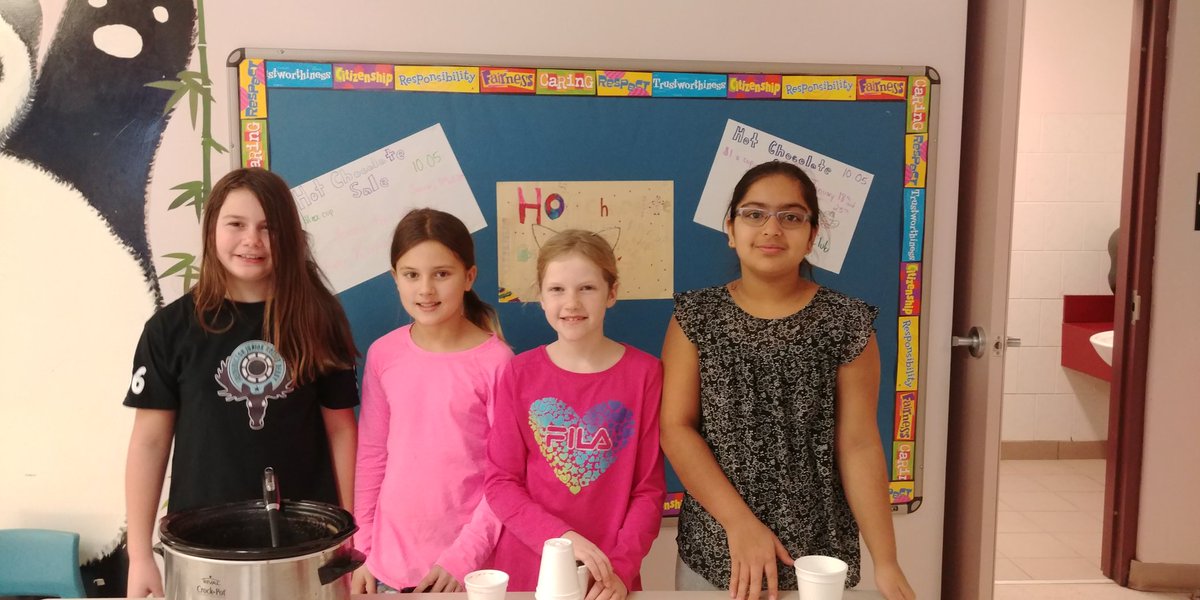 KristaRoss17's tweet photo. Our Rights Respecting Club sold hot chocolate today. We will sell it again next Thursday too! Proceeds go to build wells in India #PSSLearning https://t.co/jI6302qixr