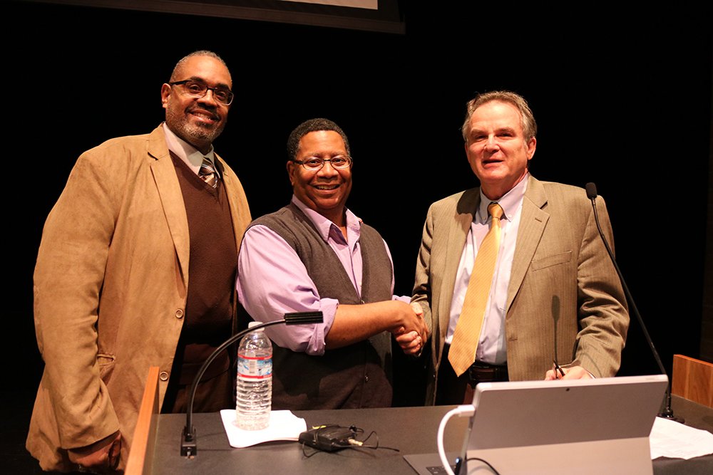 As part of our week-long series of events celebrating the legacy of Dr. Martin Luther King Jr., we hosted Living Voices, "The Right to Dream" in the Carlson Theatre today. A riveting production that combined performance with archival film and sound from the Civil Rights movement.