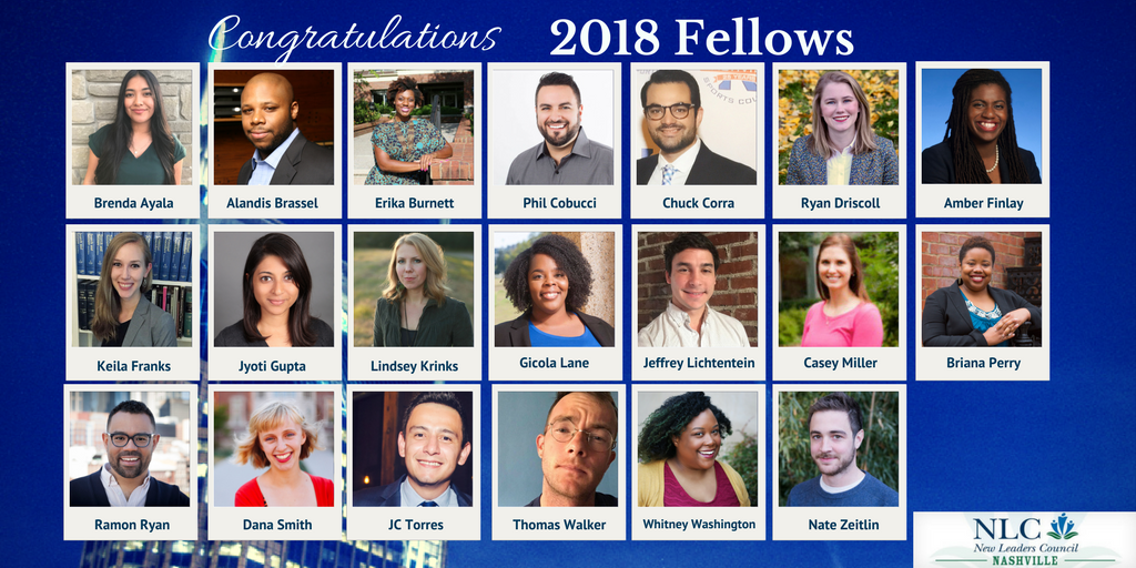 Congratulations to our 2018 <a href="/NLC/">New Leaders Council</a> Fellows. #NLCNashville