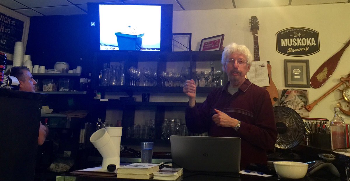 #friendsofthemuskokawatershed at the Main St. Deli with Dr. Norman Yan talking about "Are Plants Conscious?"