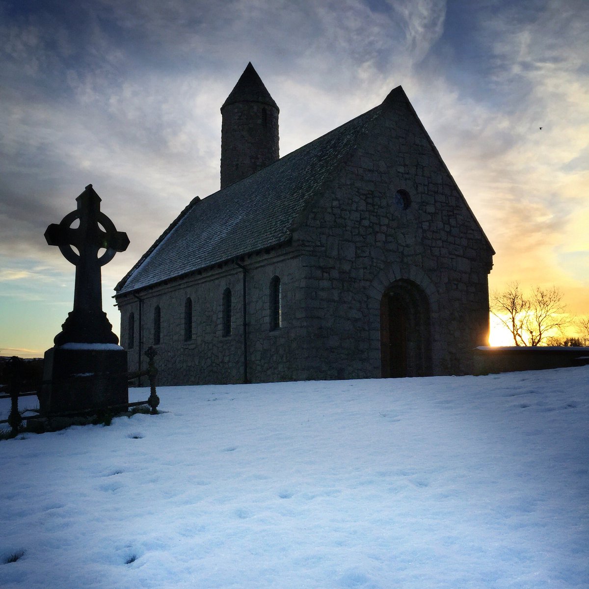 Winter at St Patrick’s first church. 
#storyofIrelandstartshere