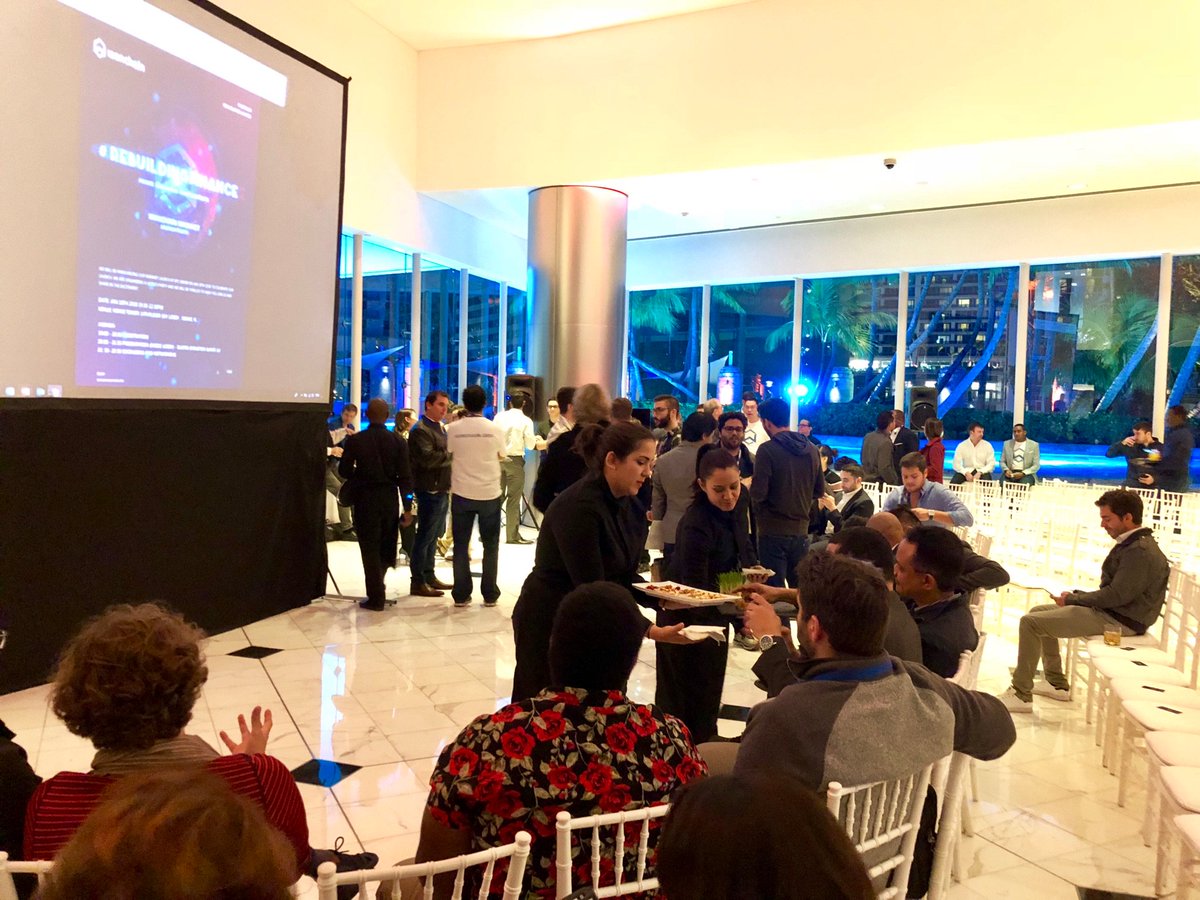 dwaltchack's tweet photo. $WAN at the WANchain party, they do a 30 minute in depth presentation. Don’t think they’ll discuss the exchanges tonite however. https://t.co/j9KcxlbixL