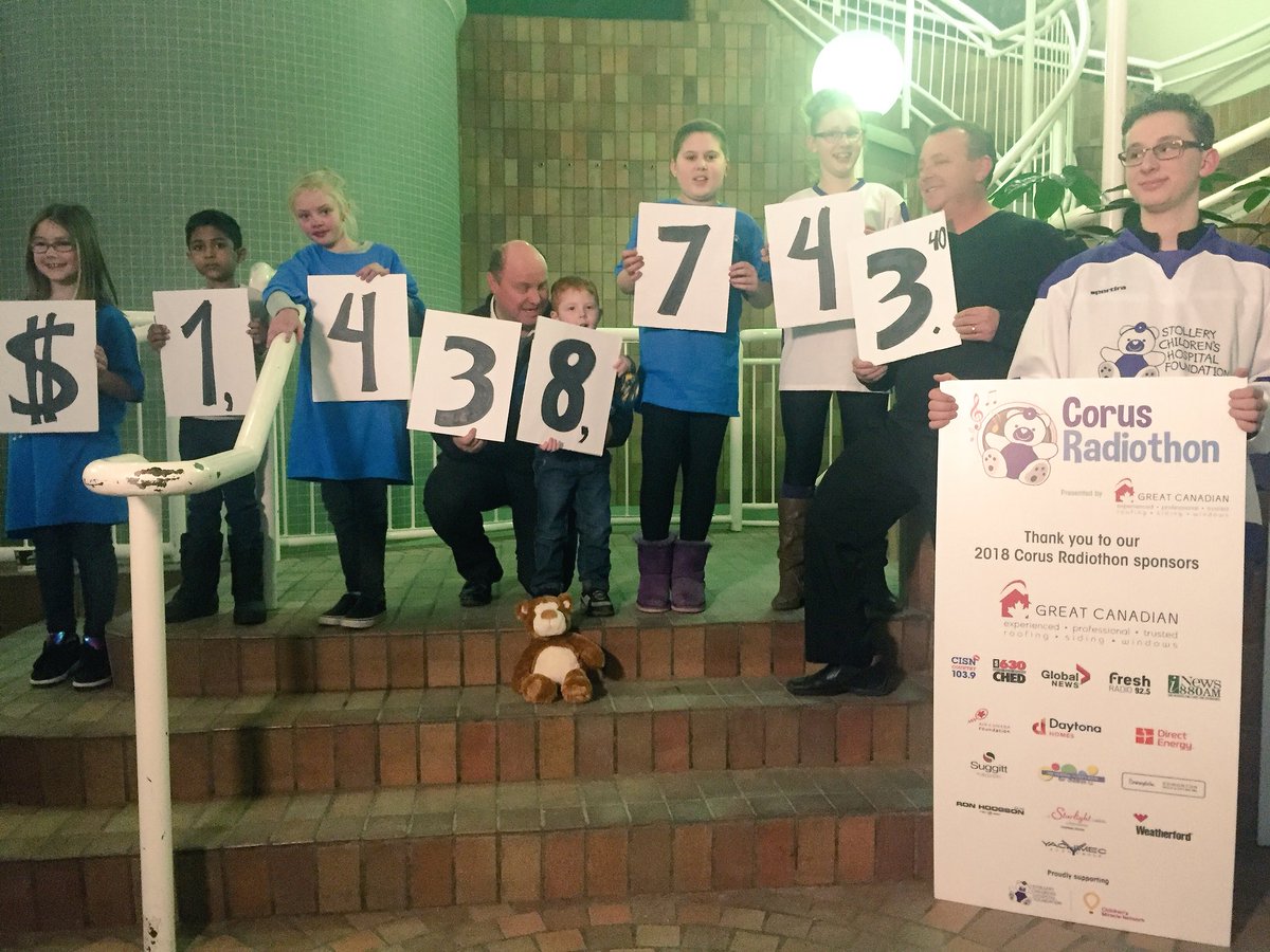 Chris Scheetz 🇨🇦 (@chrisscheetz) on Twitter photo Thank you to the City Of Champions! 1.4 million and counting for <a href="/StolleryKids/">Stollery Kids</a>. Phones are open until 7 at 780-407-5437. #corusradiothon Thank you to the City Of Champions! 1.4 million and counting for <a href="/StolleryKids/">Stollery Kids</a>. Phones are open until 7 at 780-407-5437. #corusradiothon