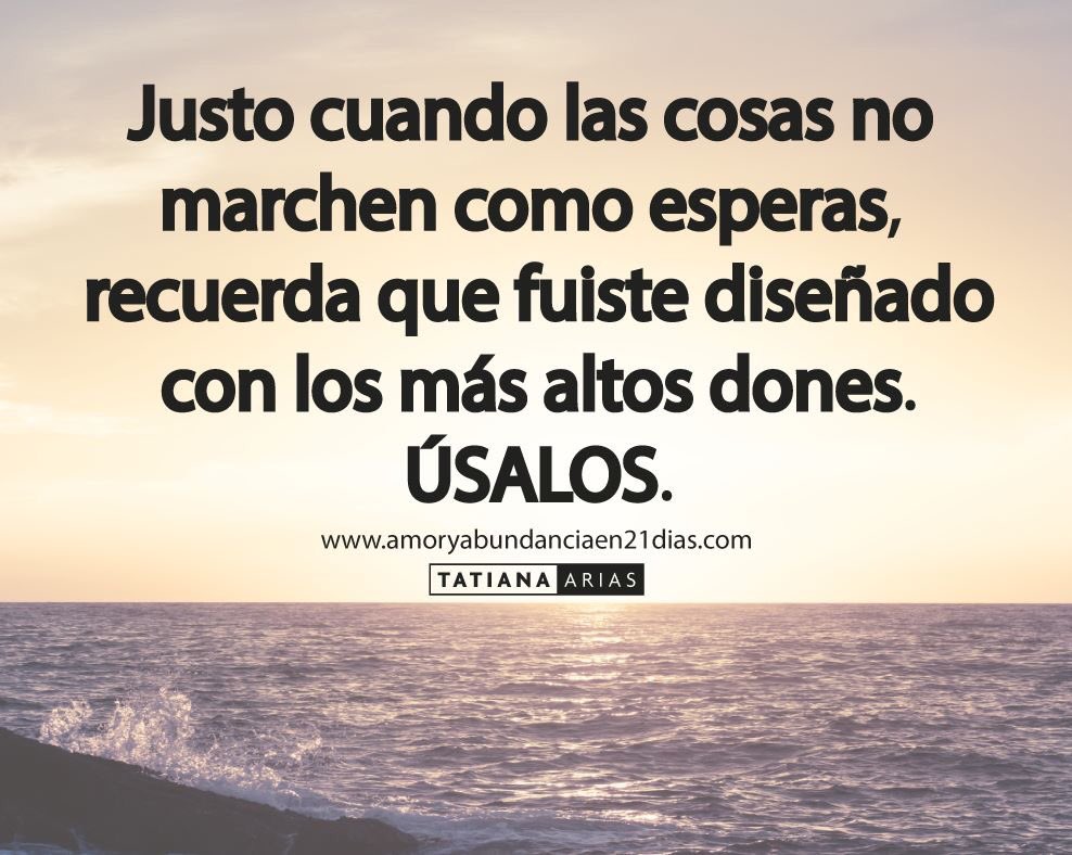 Cree en ti y en tus dones :)
amoryabundanciaen21dias.com
#TatianaArias #FelicidadFinanciera