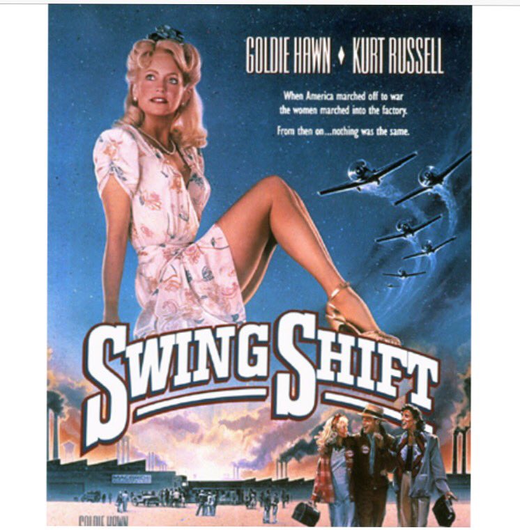 ChristinaSharpe's tweet photo. Day 18: Swing Shift.
I love this movie with #GoldieHawn, #ChristineLahti, #KurtRussell, #EdHarris, and #FredWard.
#31DaysOfRomance https://t.co/VSKtx4MQXX