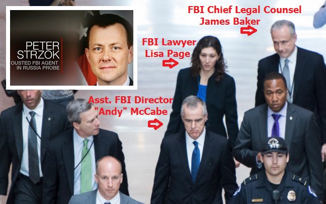 Lisa Page and James Baker (anti-Trump) FBI goons resign