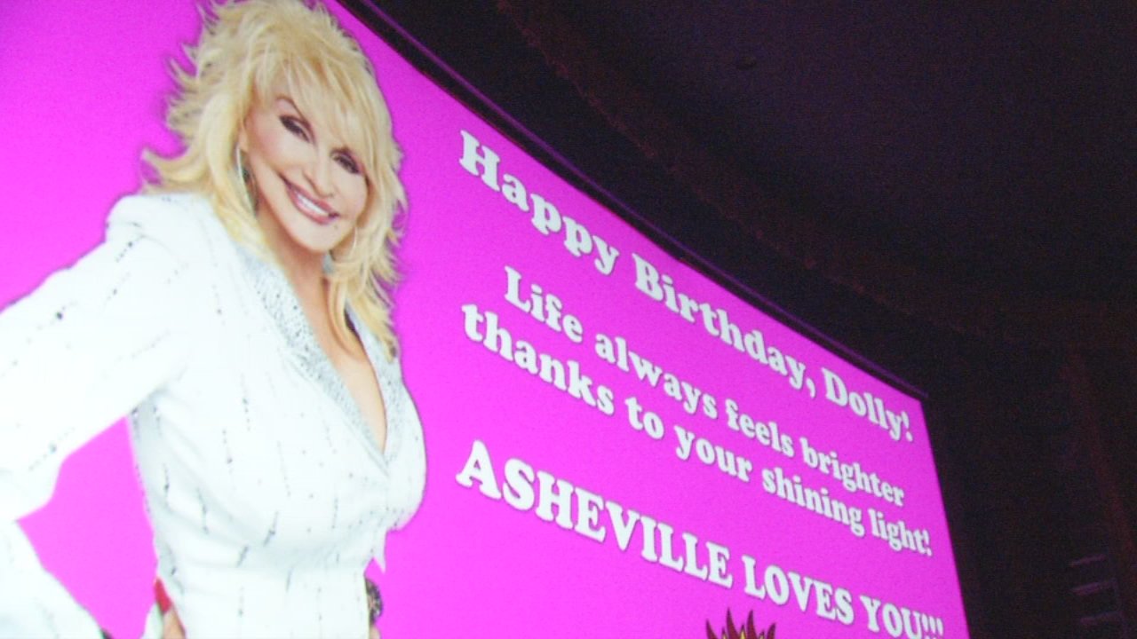 Asheville fans wish Dolly Parton a happy birthday with special event  