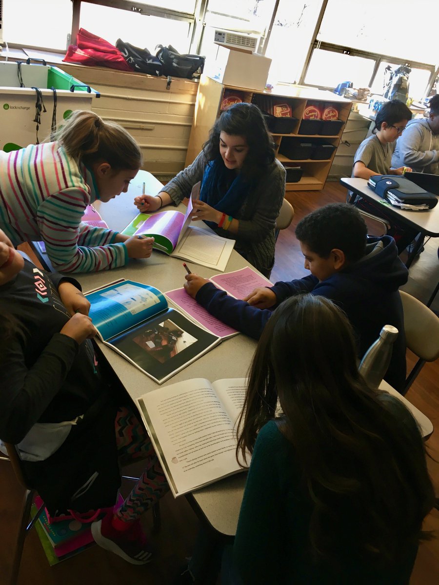 CCEducationDept's tweet photo. semester-ending, book signing, 6th grade and college buddy publishing party <3 ... what shall we create together this semester?!? #CCTeachForReal https://t.co/PY7P2lKaW6