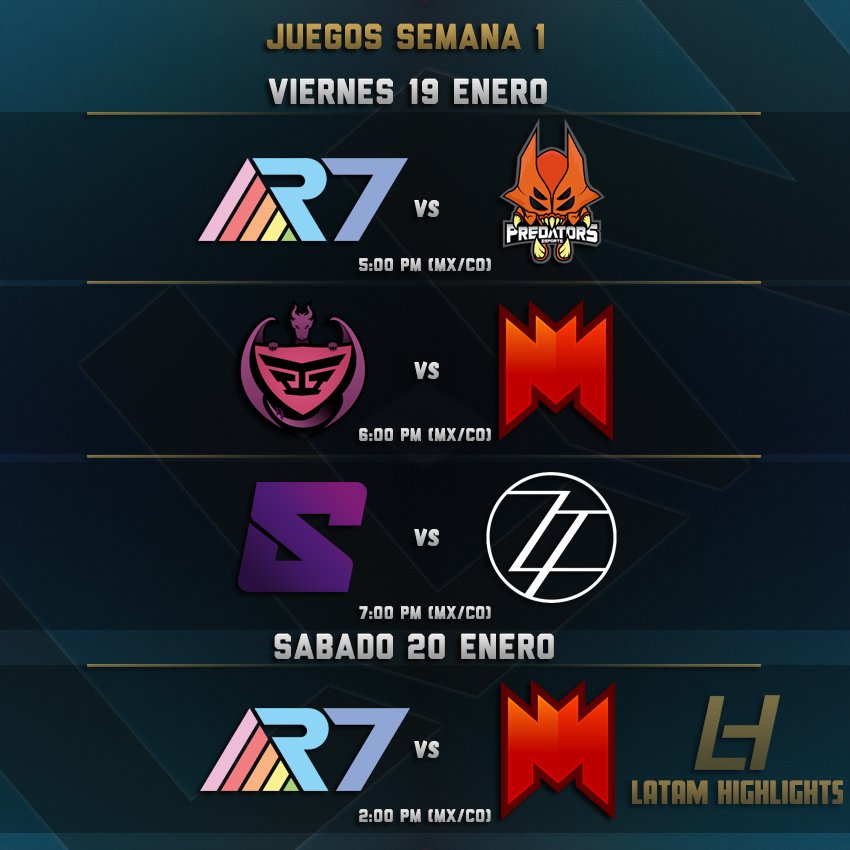 LA_Highlights's tweet photo. Mañana comienza Liga Latinoamérica Norte! No te pierdas los juegos de esta semana! 
#LLN #SomosLAN #LeagueOfLegends https://t.co/09XhuxXMyI