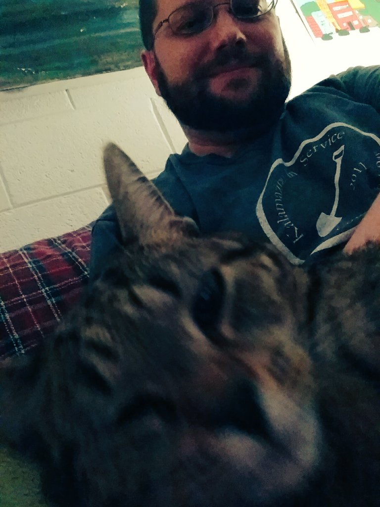 CatMike8's tweet photo. I found this person to lie on. https://t.co/BxflhjQjpo