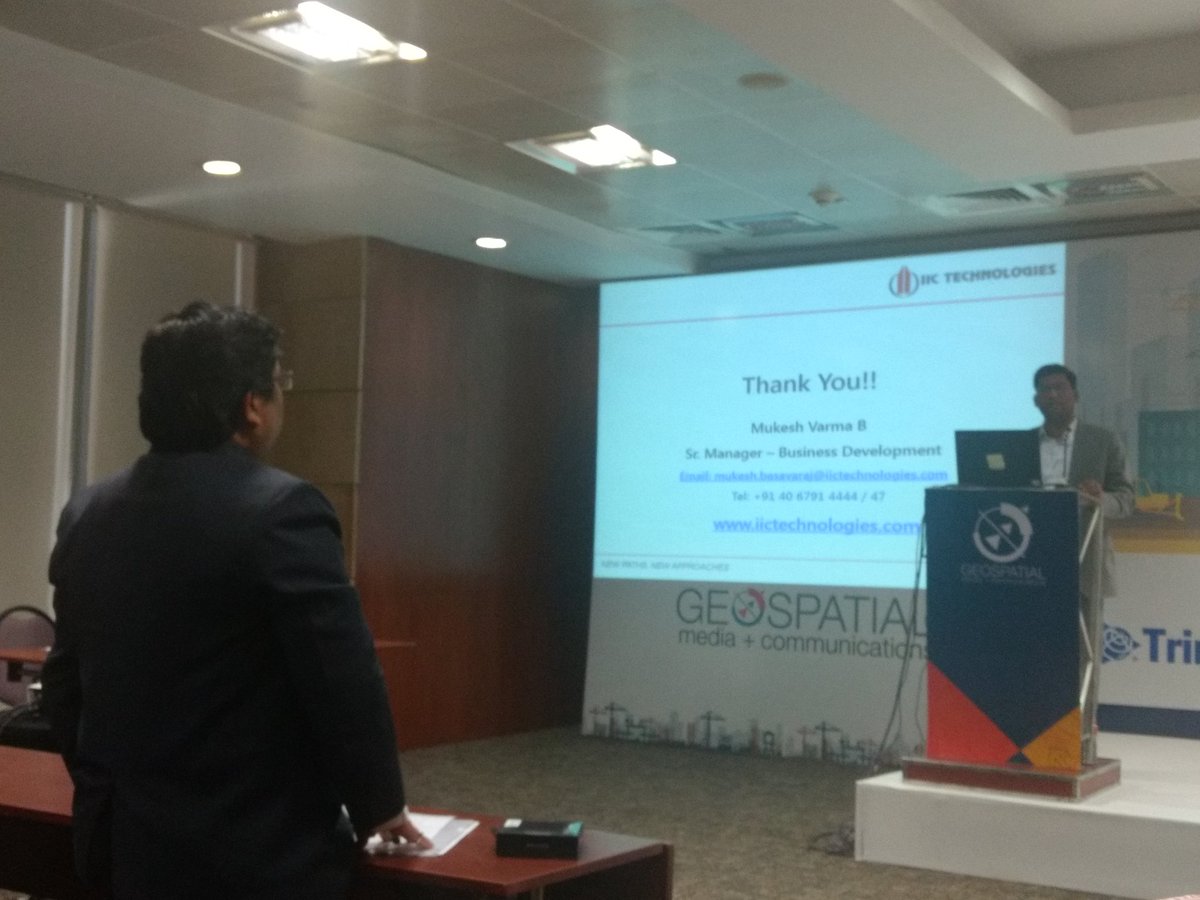 Mr Mukesh Varma, Senior Manager- Business Development, IIC Technologies, presenting at the construction and engineering session at #gwf2018