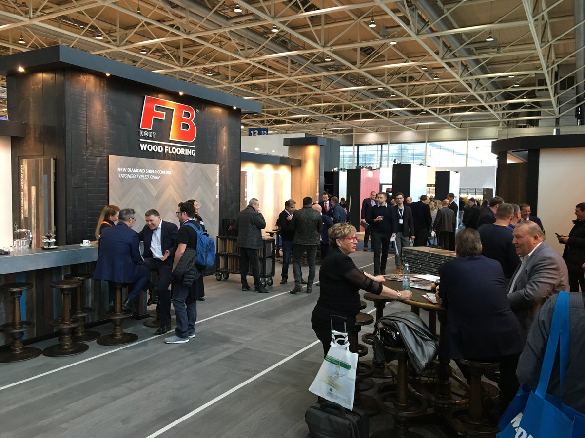 FBHout's tweet photo. FB Hout would like to thank everybody who has visited our stand at DOMOTEX 2018! It was fantastic to see everybody again and we are really delighted to meet so many enthusiastic people! @thedomotex #DOMOTEX #woodflooring #flooringexhibition https://t.co/oiRgw2S9oU