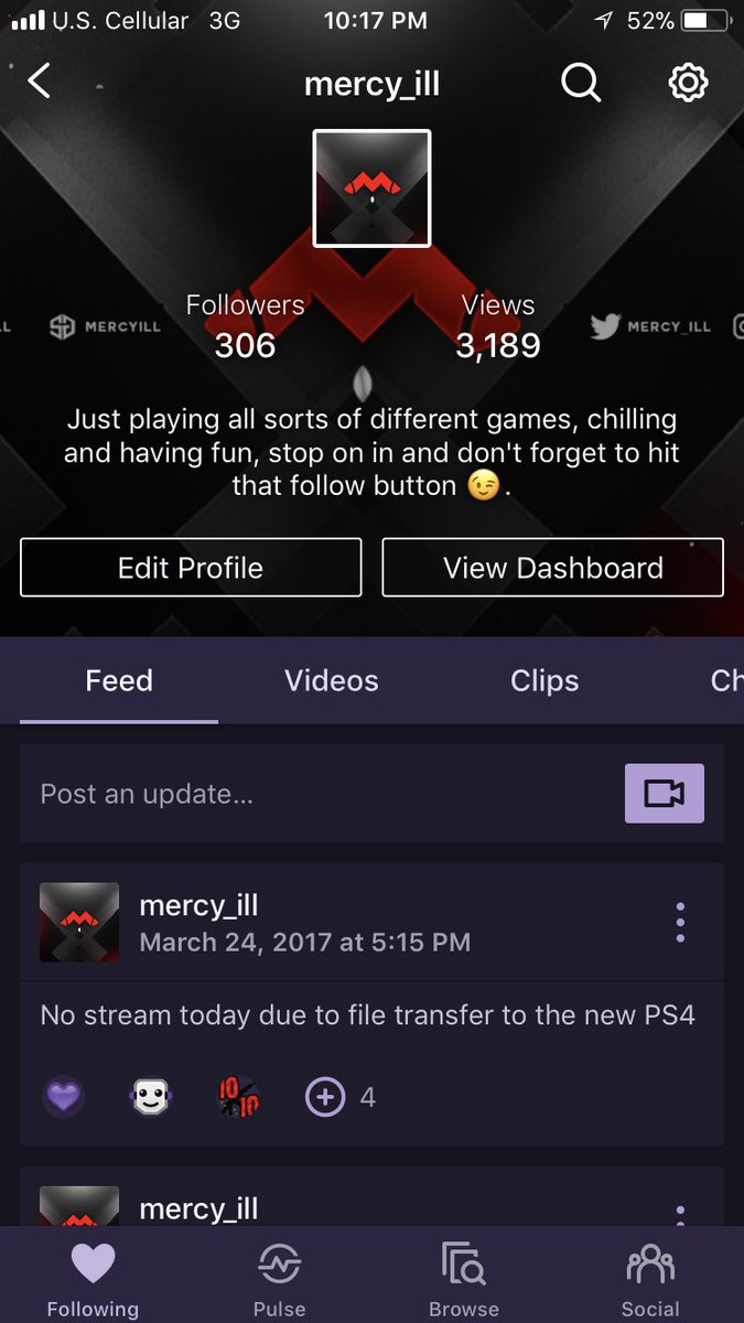 mercy_iLL's tweet photo. Forgot to mention earlier but thank you everyone for 300, if I hit 500 by my birthday (April 13th) I’ll do a 24 hour stream #defyfam #wearedefiant @DefyRebellion https://t.co/p8kVcchJsd