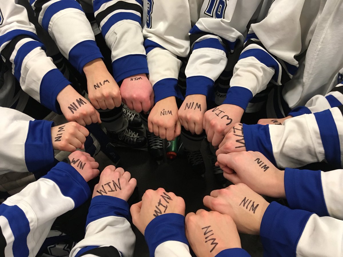 evgirlshockey's tweet photo. Great game tonight by the girls!! A 4-3 win over Prior Lake! Quaintance with the hat trick! Plus new pre game rituals 🥅🏒⚡️#ripmatilda #evgh #backagain https://t.co/eSxFBGMqht