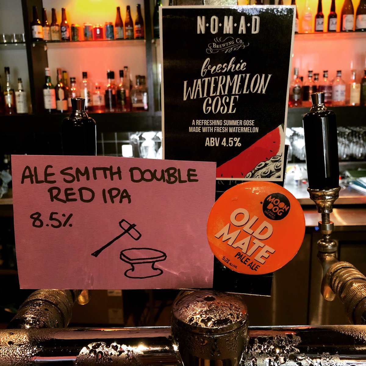 In need of something refreshing and exciting? Come in and try the freshly tapped Freshie watermelon gose from @nomadbrewingco! #perfectsummerdrink #craftbeer #melbourneweather