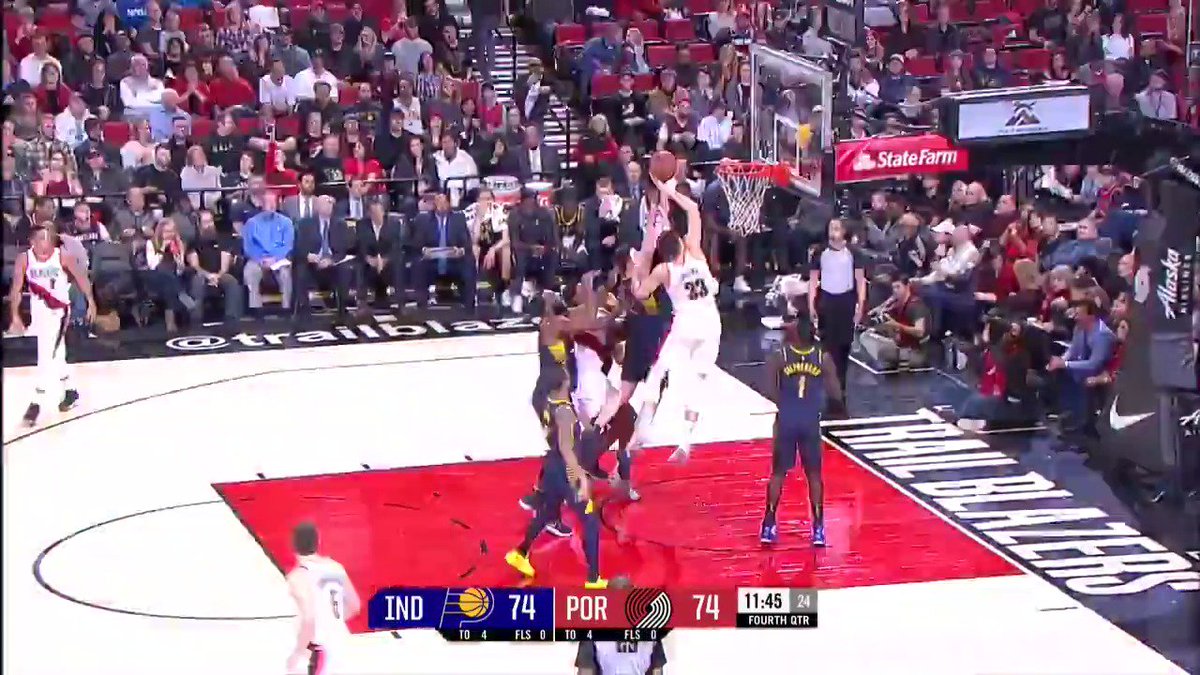 Zach Collins on the follow for the @trailblazers!  #RipCity #NBARooks https://t.co/mjHo4lcN4H