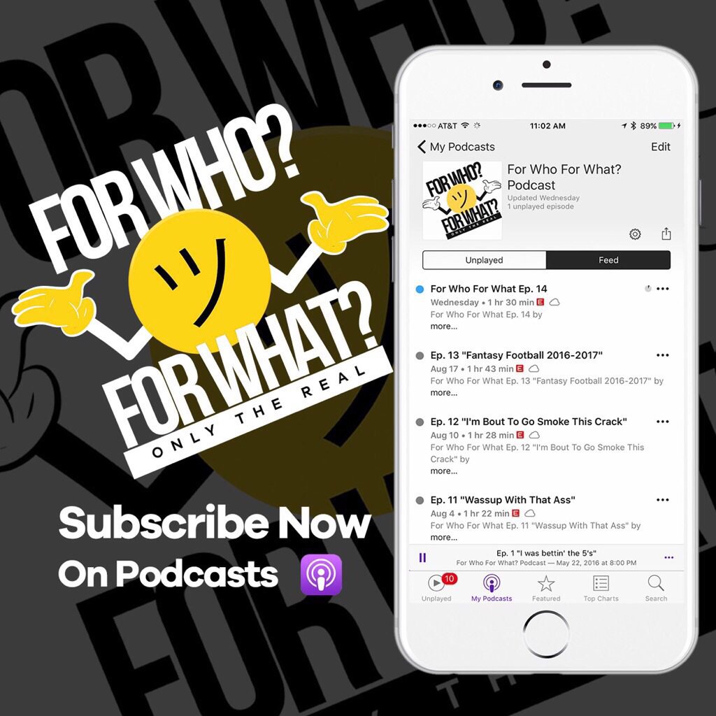 ForWhoForWhatPC's tweet image. Sports ✔️
Funny Shit✔️
Realationships✔️
Music✔️
Current Events✔️
Social Media✔️
Sex✔️
Money✔️
Family✔️

And Everything Else in between. 

Not always right, but always REAL

#OnlyTheReal 

#ForWhoForWhat