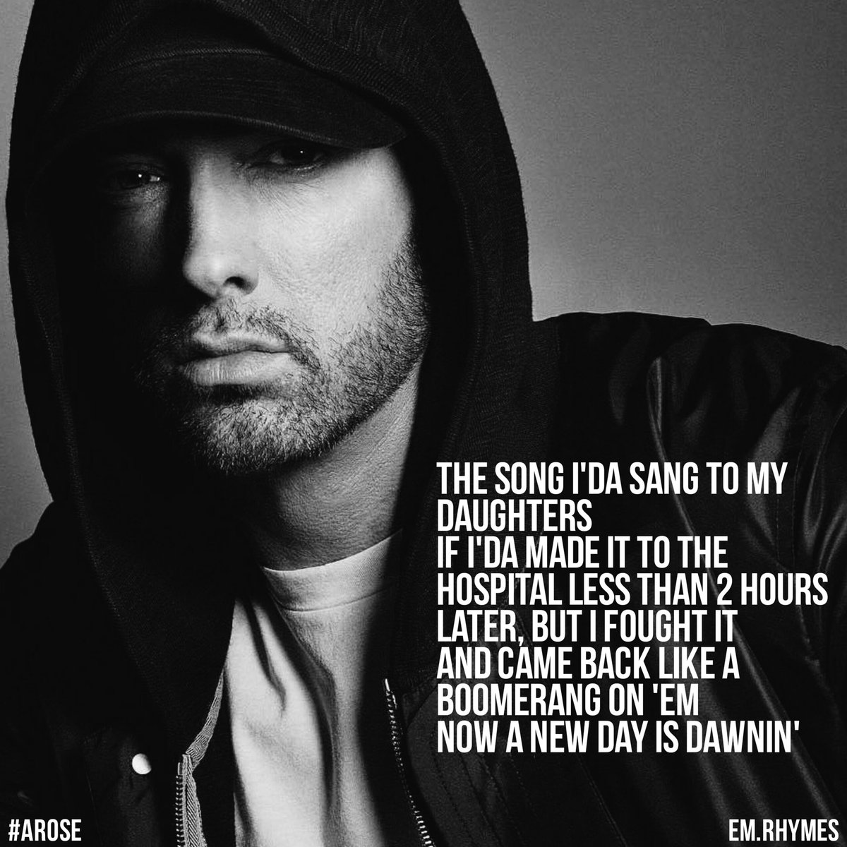 So my first post for Stans . . #Eminem #EminemQuotes #SlimShady #Quote  #Edit #Arose #Revival #MarshallMathers #RapGod #Rap, image size:1200x1200