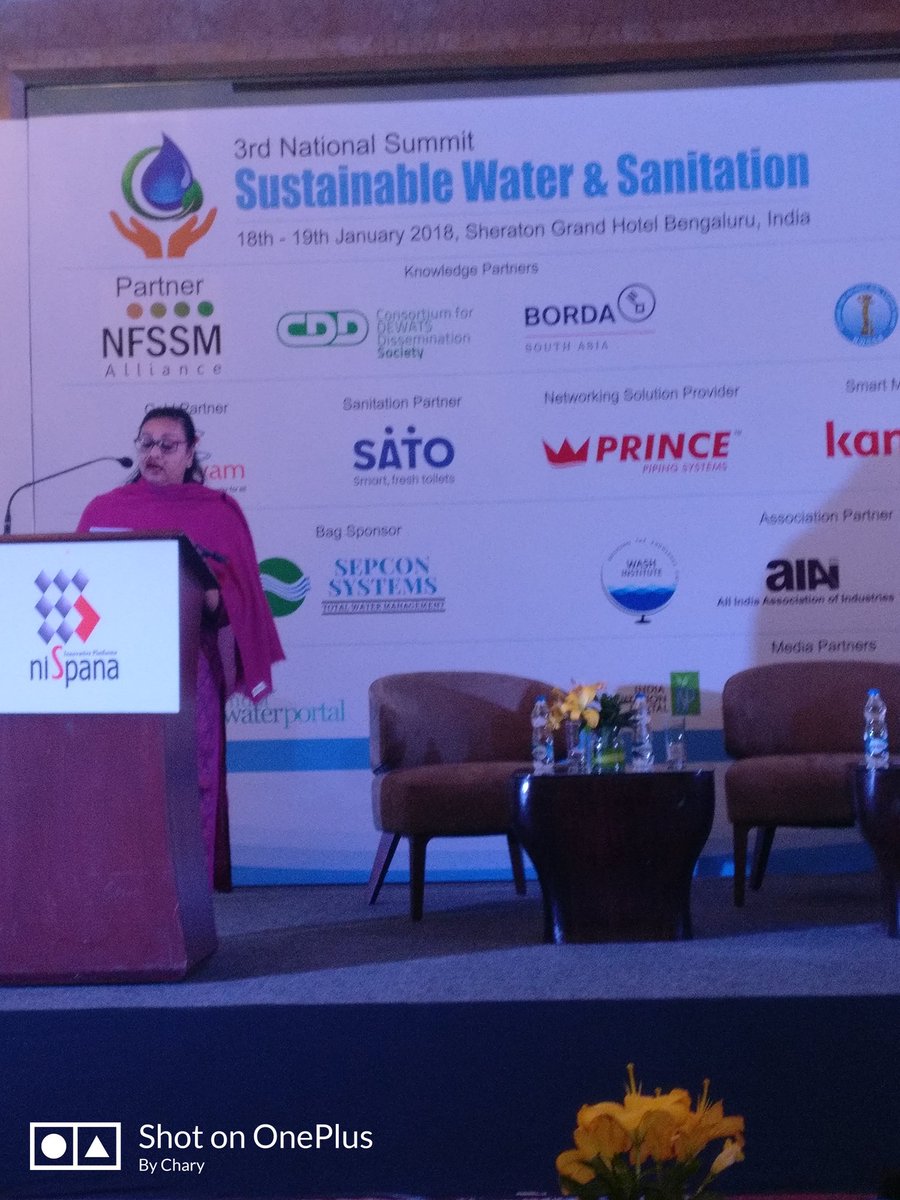 Chary_VSC's tweet photo. .@madhukrishna20 speaking about importance of fecal sludge and septage management in India n call for action .@NFSSMalliance .@dasra .@CDDSociety https://t.co/haen8RvDa1