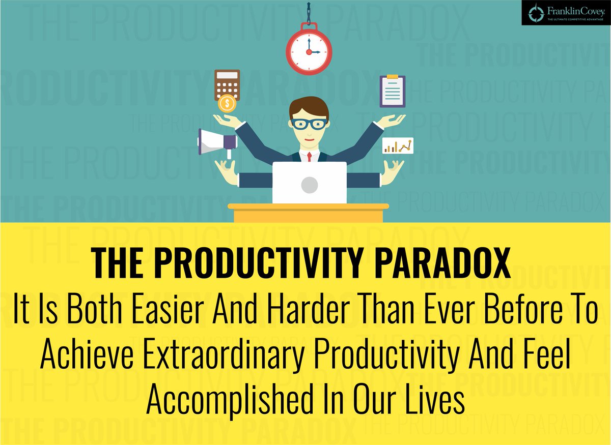 franklincovey's tweet photo. RT @FranklinCovey_I: #ProductivityFact https://t.co/eBTY1BXVQH