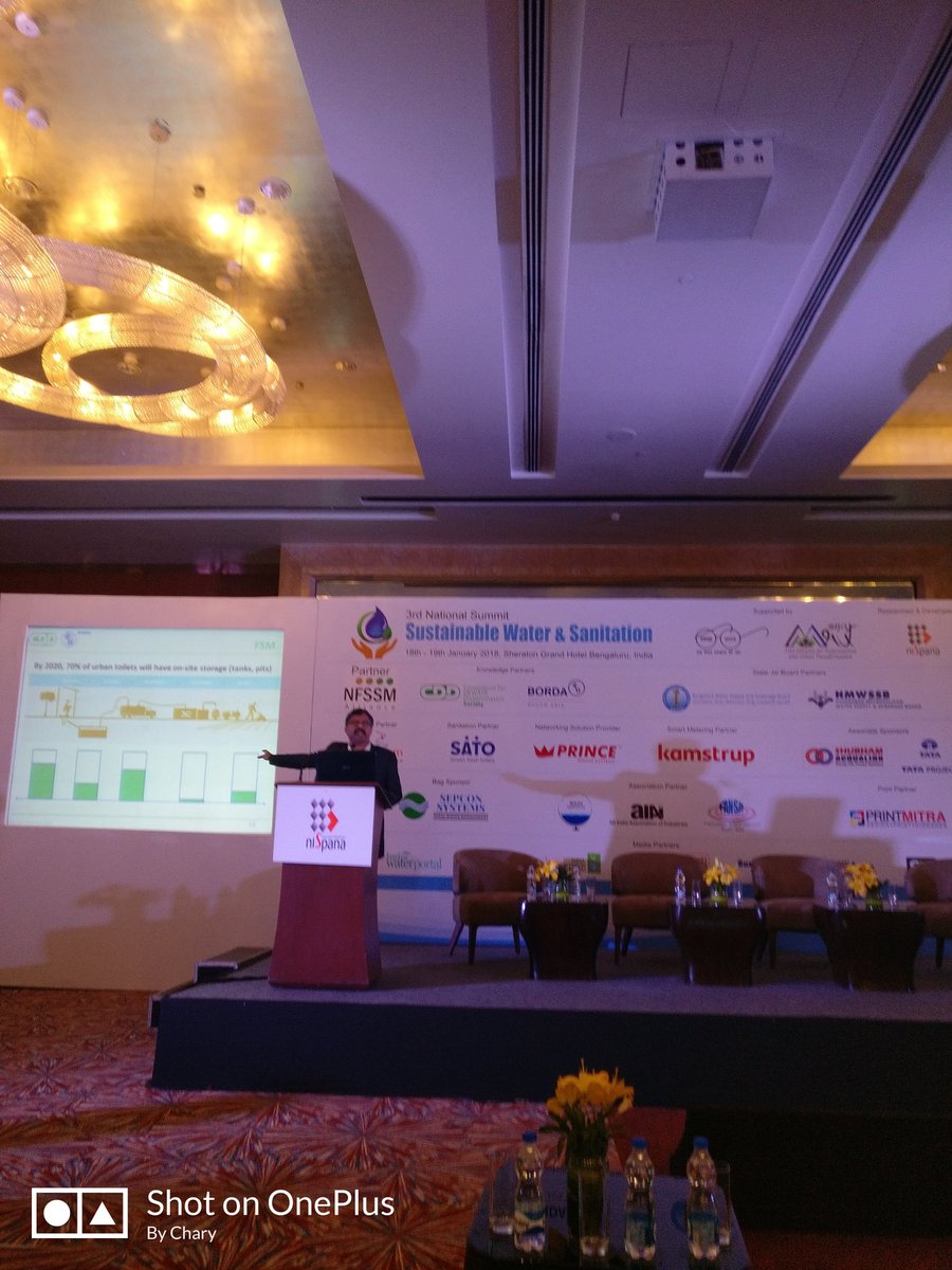 Chary_VSC's tweet photo. Mr Shashanka of .@CDDSociety making a compelling case for fsm. He says it is not just about infrastructure. Successful fsm needs well organized integration of sanitation chain. https://t.co/0oJDVq6psu