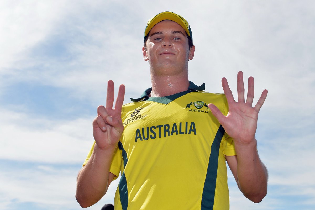 Best figures EVER at the #U19CWC <a href="/cricketworldcup/">ICC Cricket World Cup</a>! Jason Ralston, take a bow ✋️✌️