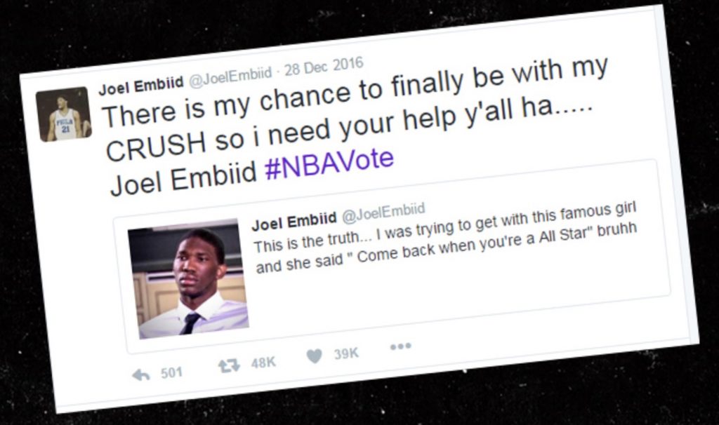 Robert Littal On Twitter Joel Embiid On Rihanna Who Curved Him
