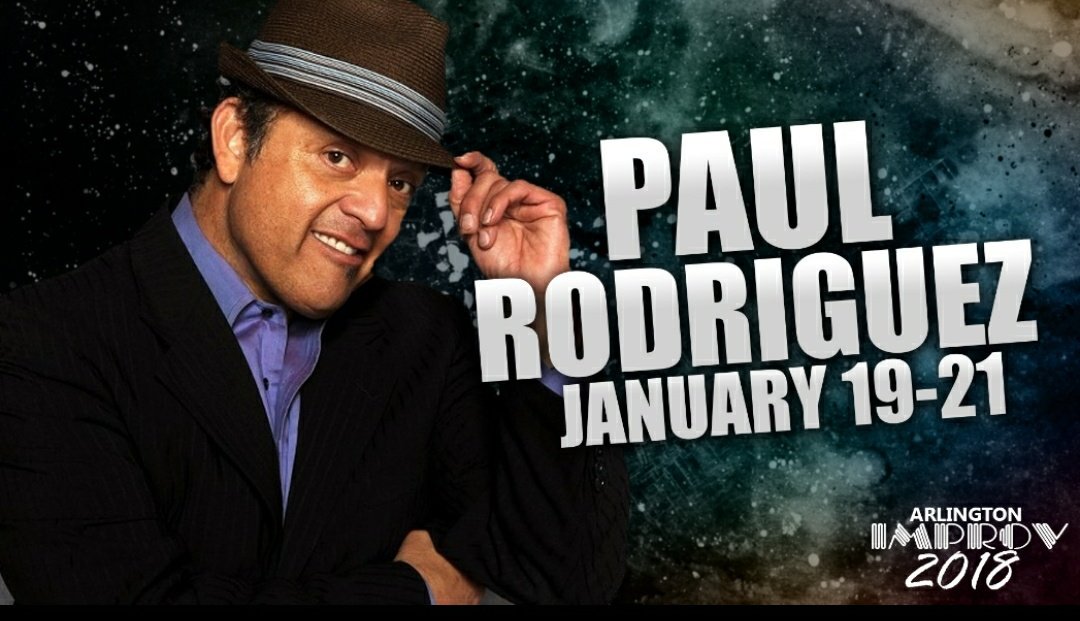 ImprovTX's tweet photo. This weekend @ThePaulRod arrives in Arlington by popular demand! https://t.co/mZ1UxLkc0O for tickets! #LatinKingsOfComedy #AMillionToJuan #RatRace https://t.co/5yDKxM56V1