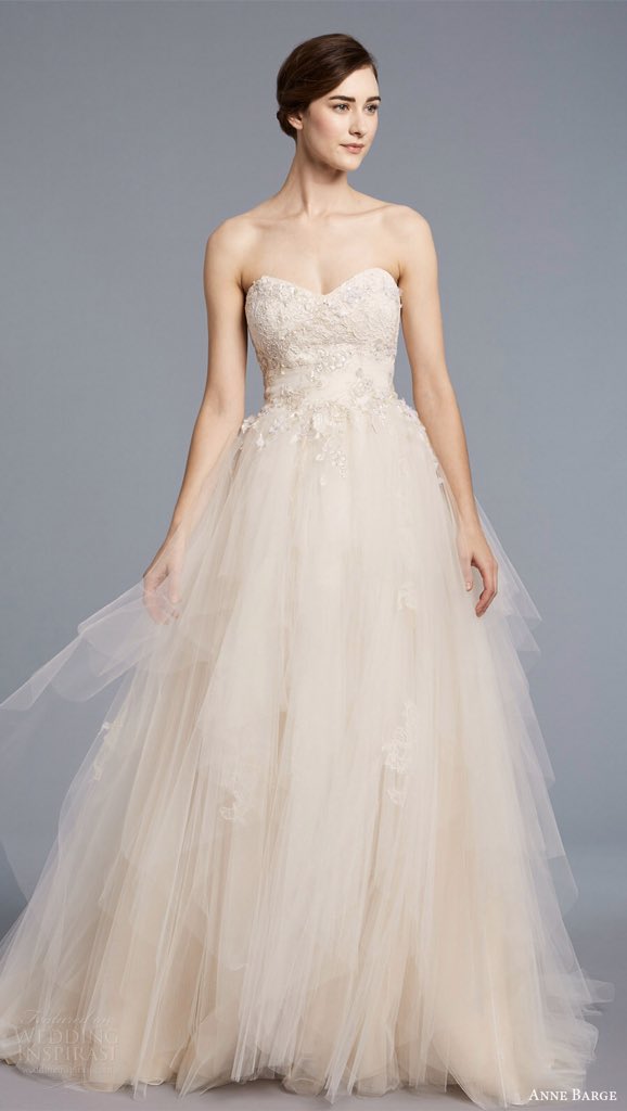 Stunning blush wedding dress perfect for a spring bride #weddings #weddingdress #blush #spring #bride