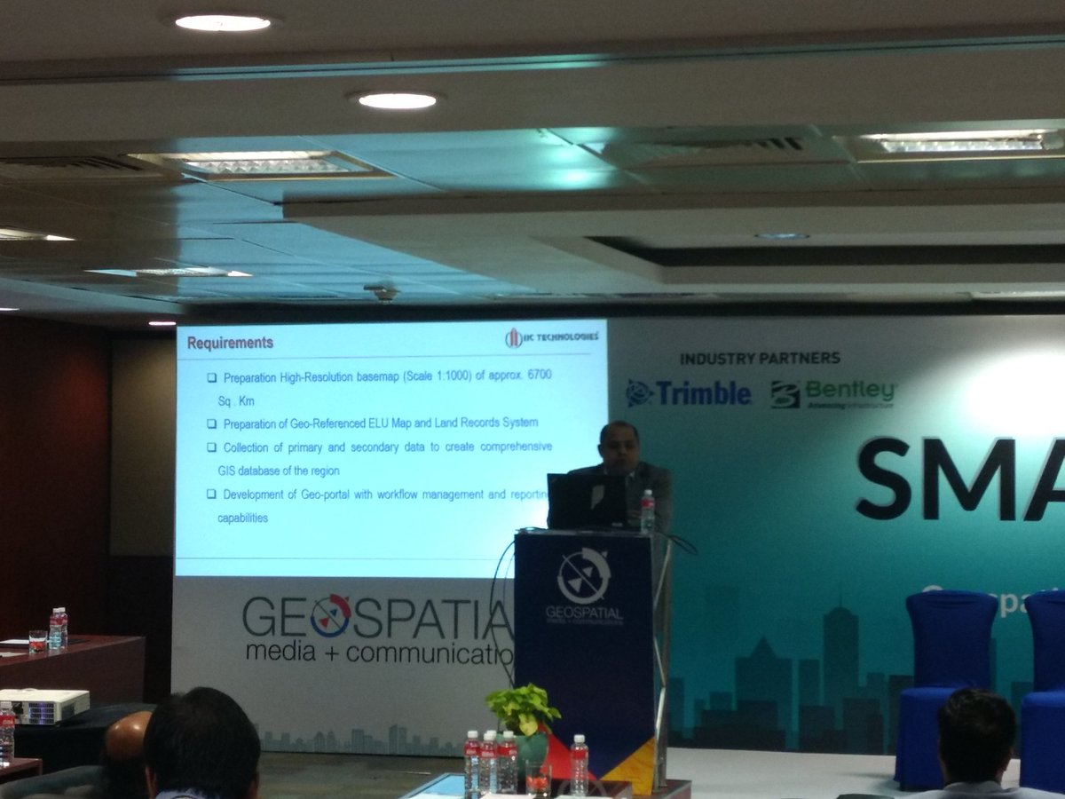 Mr Praveen Gautam, Senior Manager - Technical, IIC Technologies, speaking at the smart cities session at #GWF2018