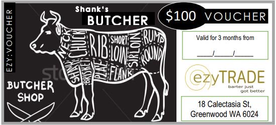 ezytradeAUS's tweet photo. Purchase BEST QUALITY MEAT with your $100 voucher! Shanks Butcher
#meat #qualitymeats #beef #tenderloin #sirloin #ribeye #steak #barterexchange #barter #bartersystem #trade #trading #openbarter #buy #sell #perth #perthwa #perthbusiness #australia #ezytrade https://t.co/wtTTn0FlFU
