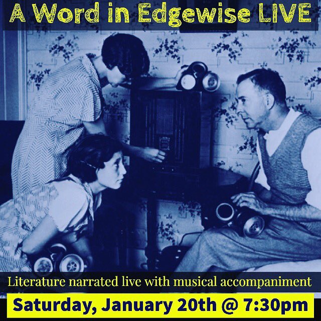 theopenbookgv's tweet photo. IN-PERSON @theopenbookgv 7:30 Sat! Live local guests with musical accompaniment reading entertaining stories. $10 KVMR’s own “A Word in Edgewise” https://t.co/XbfZovBhw3