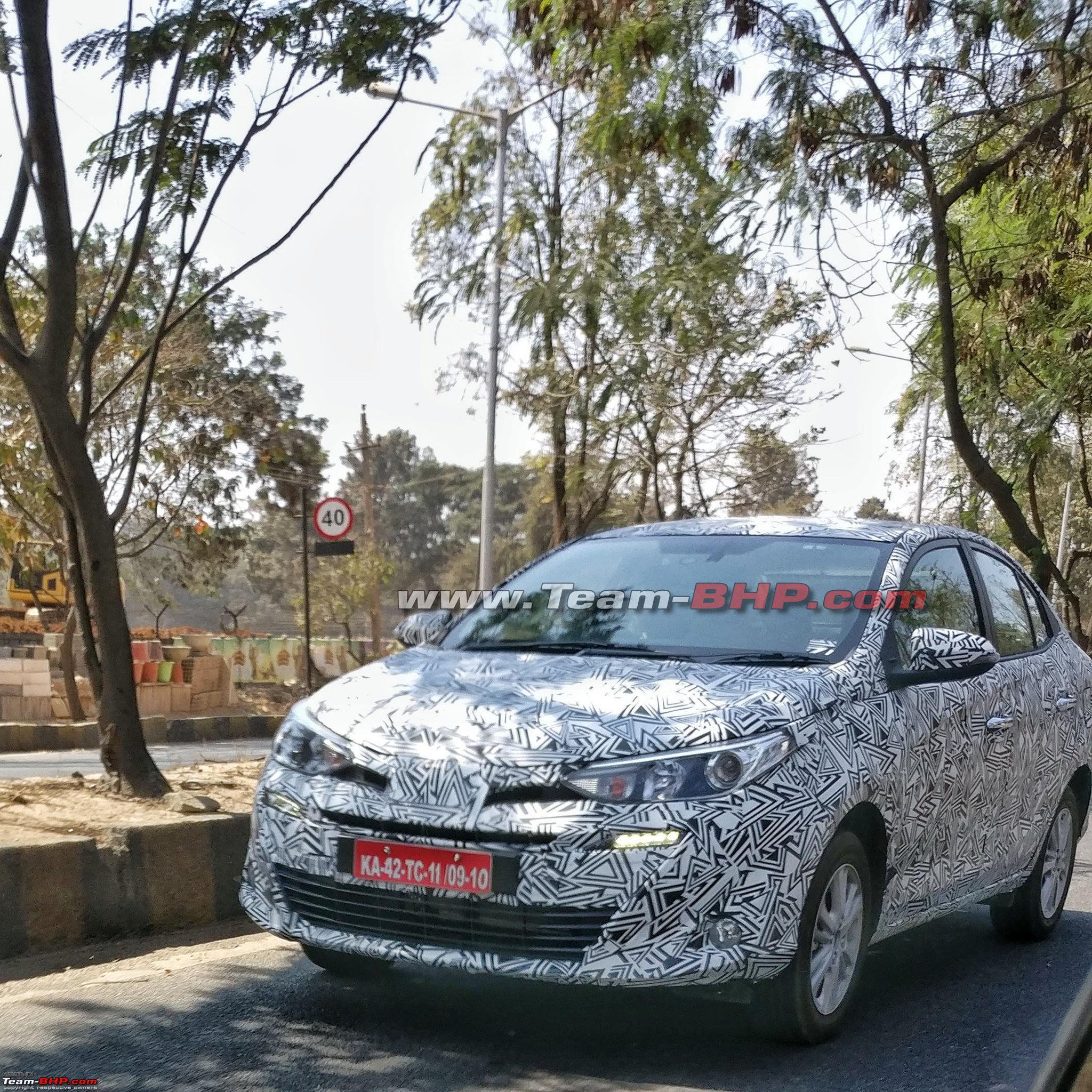 Team Bhp On Twitter Scoop Toyota Yaris Ativ Sedan Spotted
