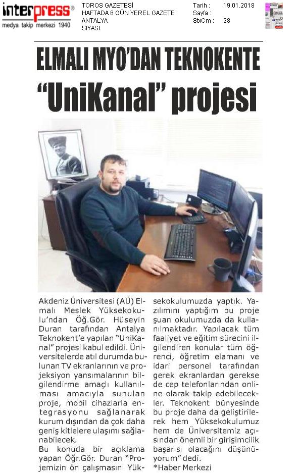 Akdenizun's tweet photo. Basında Akdeniz Üniversitesi (19.01.2018) #AkdenizdenHaberler https://t.co/0bOQjYMBXF https://t.co/IDeuS1Yeag
