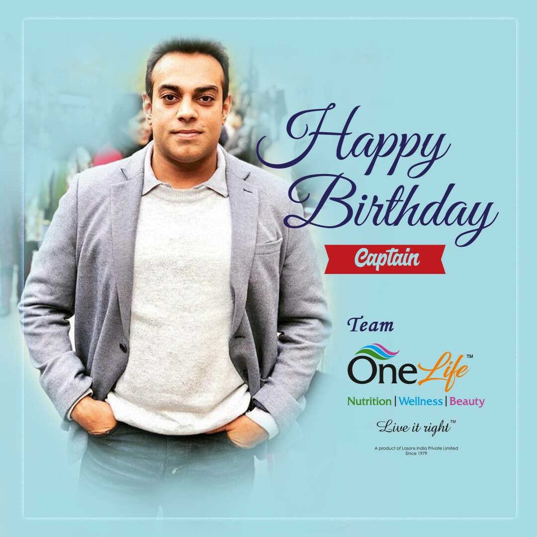 OneLife_IN's tweet photo. The OneLife team wishes the captain of our ship @Gauravagg1980 a Happy Birthday!
The man himself, a personification of our vision, 'One life..live it right'
#BirthdayWishes #Weekend #Celebrations #Health #Wellness #Power #Beauty #OneLife #OneLifeLiveItRight #India #Captain https://t.co/LhpZFkd6c2