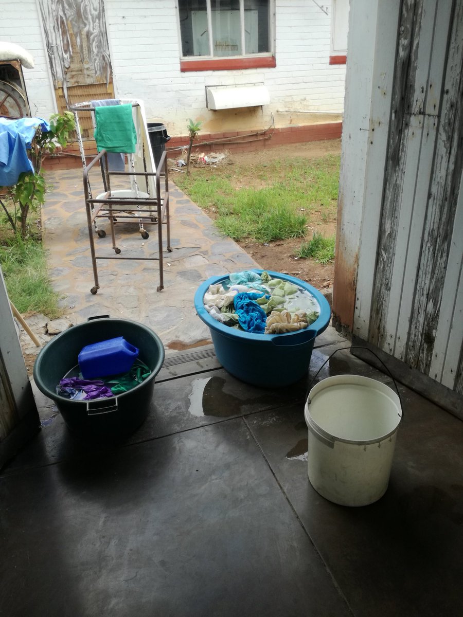 ZimMedicalAssoc's tweet photo. A scene from one of our hospitals. The laundry machine broke down years ago. Staff doing laundry manually exposing themselves &amp; other patients to infections. @MoHCCZim #100dayplan silent on infrastructure &amp; equipment rehabilitation. Safe working environment are a strong motivator https://t.co/1zRIHfmD1v