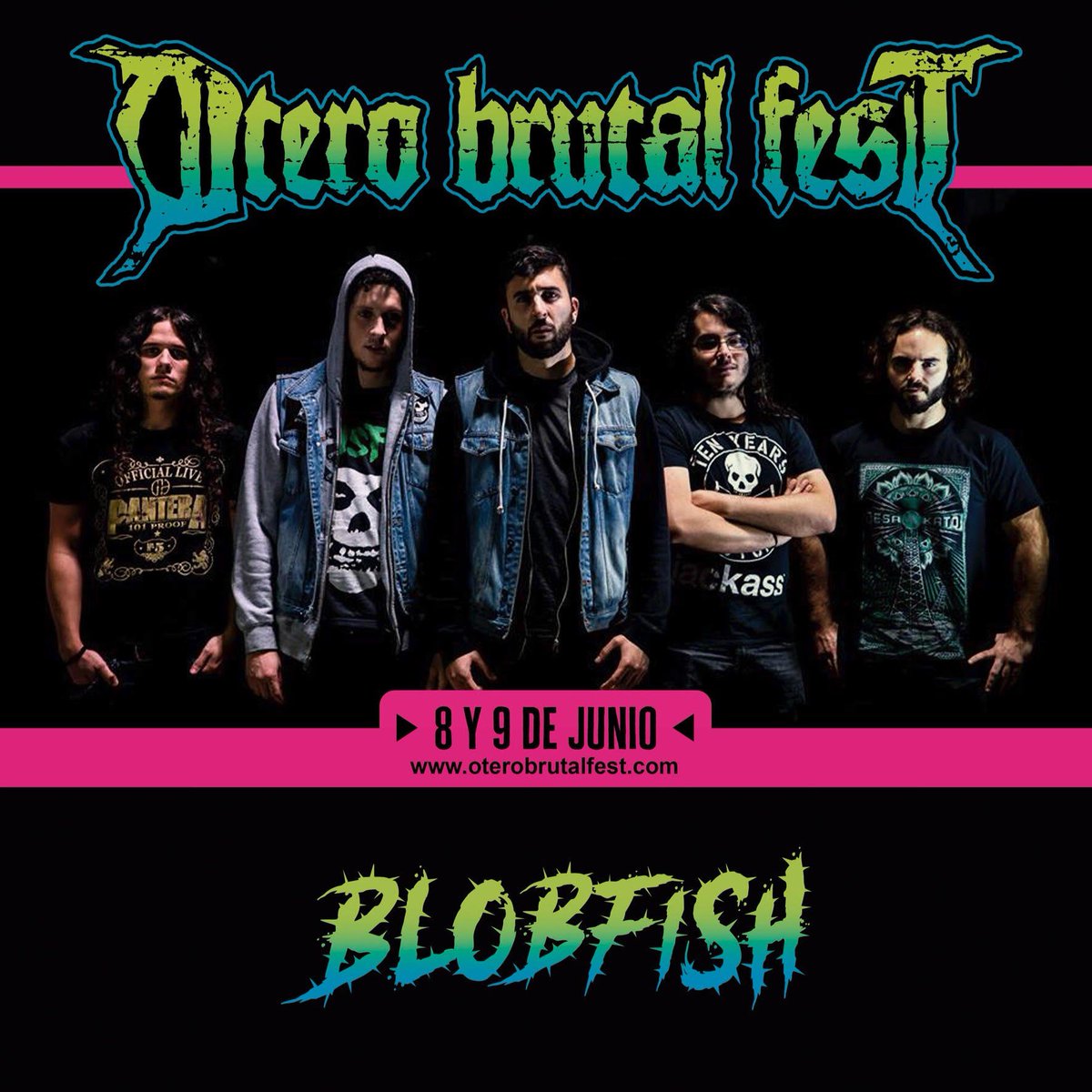 OBF13's tweet photo. Arrancamos la tercera tanda de grupos del #OBF18. 
Para abrir boca @blobfishmetal , una banda procedente de Vegadeo (Asturias) que se estrenan en nuestro festival, con su primer disco Abyss #thrashgroove #hardcore #deathmetal #bandasobf18 #Oviedo.
https://t.co/C9IbSKI8VF https://t.co/9ELp7xWGxQ