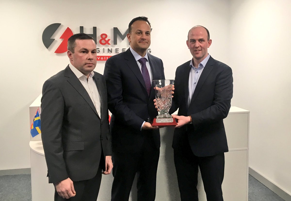 I’m in <a href="/HMVEngineering/">H&MV Engineering</a> in Limerick today - the company is double its workforce from 150 to 300 employees. Big Limerick success story. Well done to the management team who have grown the business significantly in recent years.