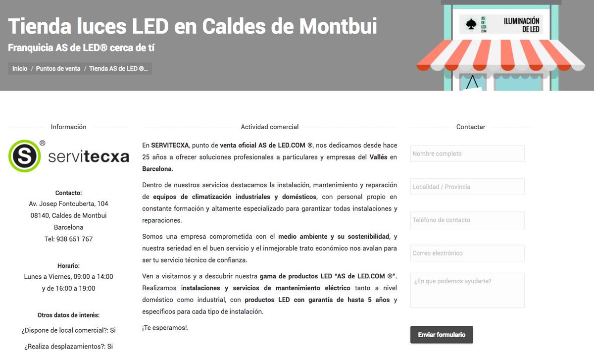 Damos la bienvenida a nuestra nueva #franquicia en Caldes de Montbui en la provincia de #Barcelona, ¡bienvenidos SERVITECXA!  >> asdeled.com/tiendas/caldes/

cc <a href="/AjCaldesMontbui/">Aj Caldes de Montbui</a>