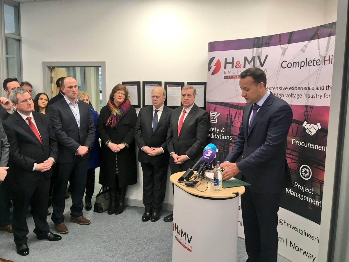 From small beginnings, <a href="/HMVEngineering/">H&MV Engineering</a> has grown into a very successful international business with turnover expected to hit €33m this year. The Govt will continue to support the spirit of Enterprise &amp; innovation.