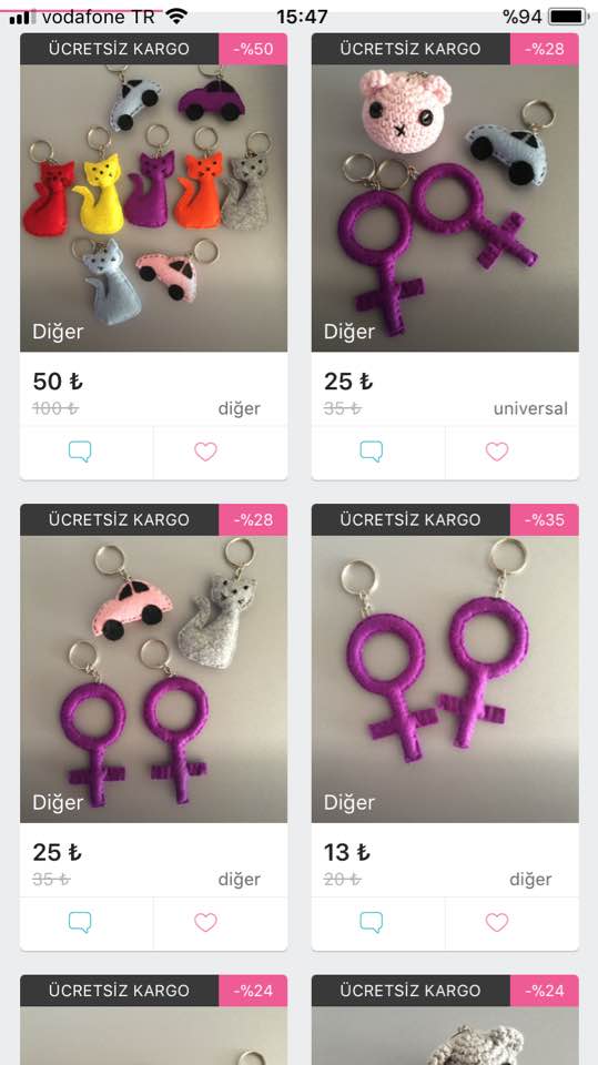 sokak hayvanlarının mama ve tedavi masrafları için anahtarlık yapıyorum fakat kargo ücreti 2 anahtarlık parasına denk geliyor,gardrops uygulamasından satış yaptığımda kargo ücreti 3-4 tl anca tutuyor. anahtarlık alarak çocuklara destek olmak ister misiniz🐈gardrops.com/wereyda