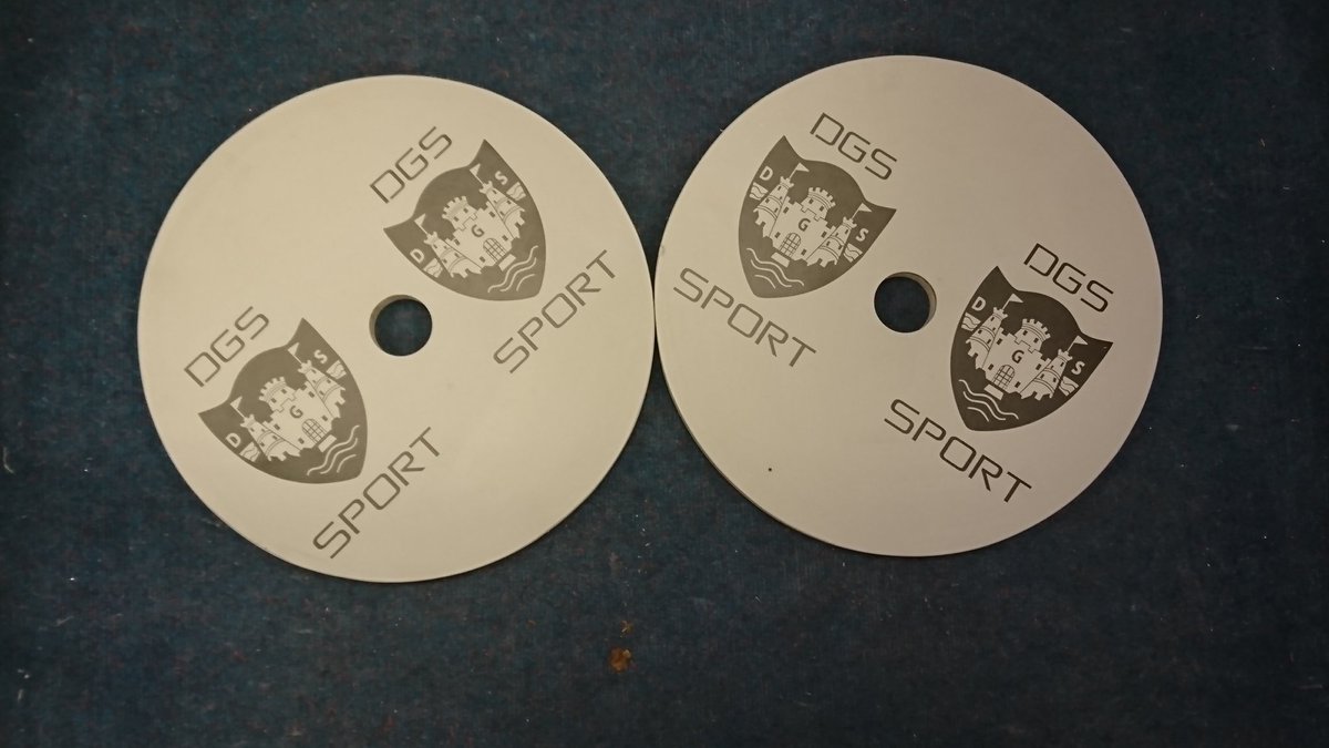 Thanks to the CDT team <a href="/DunbarGrammar/">EIon Muks, the 2nd</a> for putting together these weight plates for our SOR lads and to <a href="/BradRobertson95/">Ryan Fury</a> for getting them branded up! #dgsrugby #s&amp;c #weights #technique