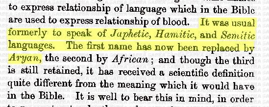 The outstanding genius Herr Müller even managed to locate the ancestors of the Vedic people in the Bible! Japheth!