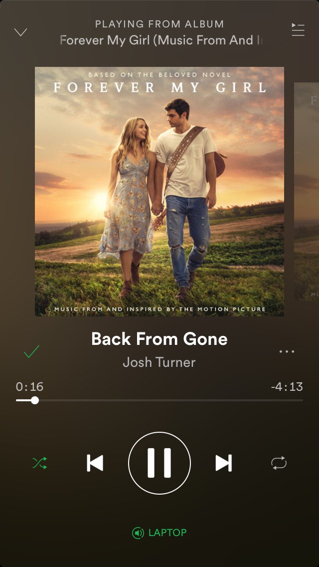 joshturnerfam's tweet photo. This song is so good! @joshturnermusic you did an amazing job on this! โค๏ธ๐ญ #ForeverMyGirl #BackFromGone https://t.co/RPrwEZV7KI